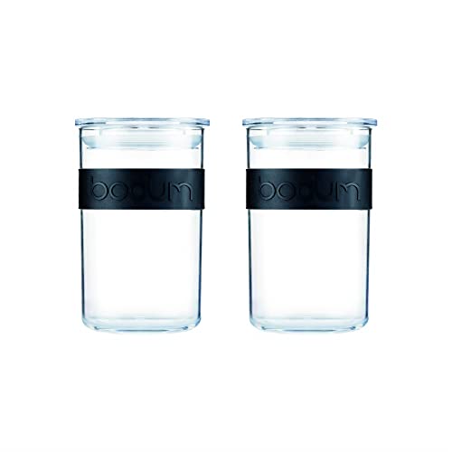 Bodum K11828-01Sa - Barattolo Portaoggetti, 0,6 L, Colore: Nero