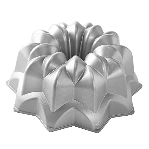 Nordic Ware 53137 Stampo Vintage Star, Alluminio Pressofuso, Argento