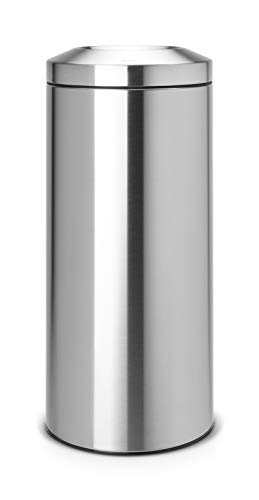 Brabantia Flameguard Paper Bin Cestino Gettacarte Ignifugo, Certificato, 30 L, Inox Satinato