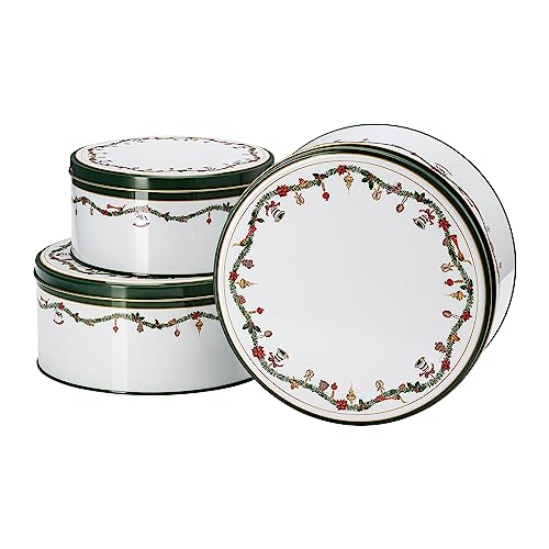 Hutschenreuther Set 3 Contenitori Per Biscotti Nora Christmas