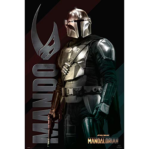 Grupo Erik Star Wars The Mandalorian Mando Poster, Multicolore, 61 X 91,5 Cm