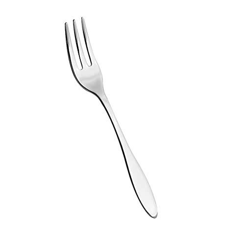 Salvinelli Fdga Galileo Forchettina Dolce 3 Denti Set 12 Pezzi, Inossidabile, Acciaio Inox