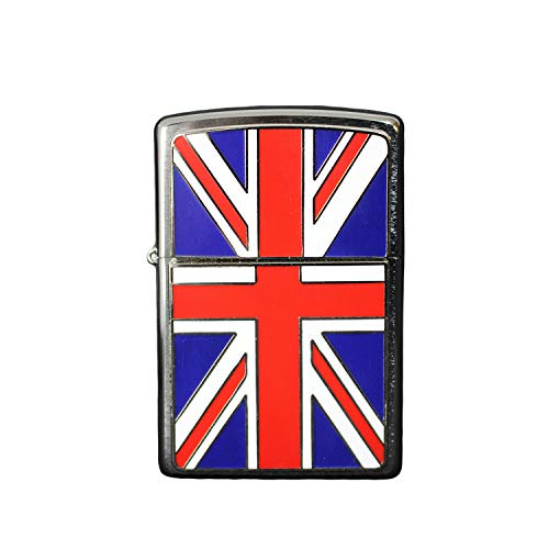 Zippo Union Jack, Accendino Antivento In Cromo Spazzolato