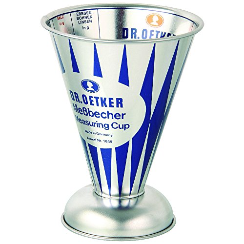 Dr. Oetker Cups And Bowls Misurino Graduato In Banda Stagnata, Acciaio, Argento