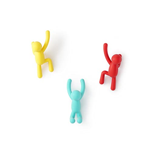 Umbra Buddy Ganci Da Parete, Set Di 3, Colori Assortiti #1