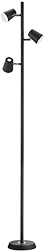 Trio Leuchten Narcos - Lampada A Stelo In Metallo, 4,7 W, Colore: Nero Opaco