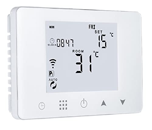 Homcloud Ctw Cronotermostato Digitale Wi-Fi Intelligente Per Caldaia A Gas/Acqua, Installazione A Parete O Su Supporto 503, Wifi Smart Compatibile Con