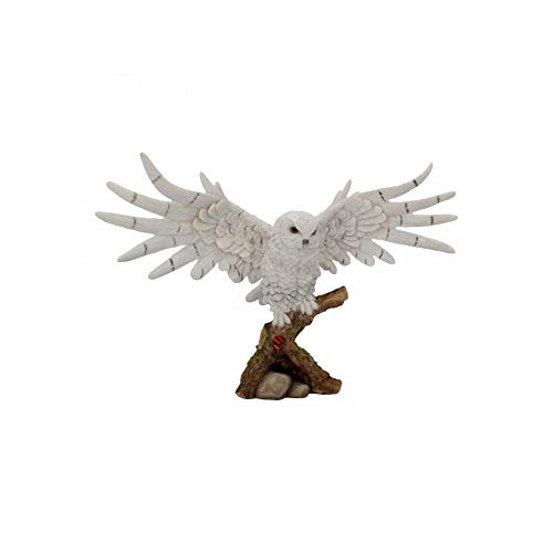 Nemesis Now - Statuetta Con Poggia Neve, 30 Cm, Colore: Bianco