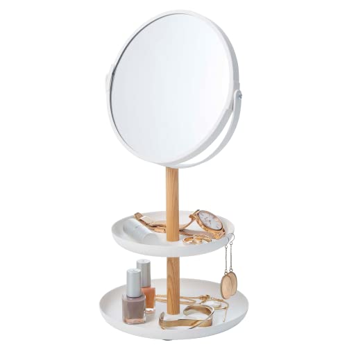 Yamazaki Gerson 2314 Supporto Portagioie Con Specchio Bianco
