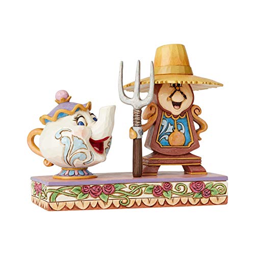 Disney Tradition 6002813 Figurina Tockins & Mrs. Bric, La Bella E La Bestia