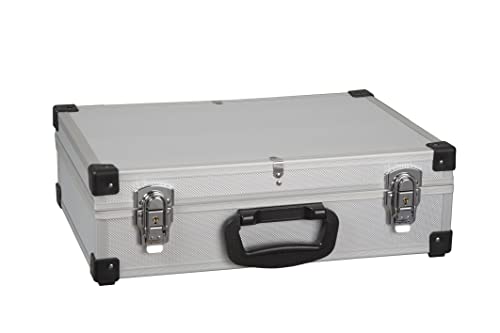 Alutec Valigia Portautensili (Valigia Con Telaio In Alluminio, Dimensioni Interne 410X280X120 Mm, Valigia Con Scomparti Variabili, Vassoio Portautensi