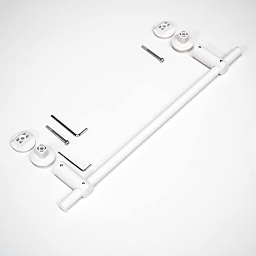 Barra Porta Asciugamani Dritta Per Termosifoni Da Bagno Di Design Tubi Ovali, Accessorio Per Riscaldamento, Lunghezza 460 Mm, Colore Bianco A Scelta1