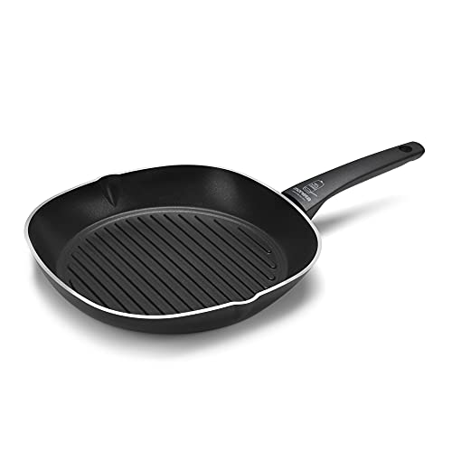 Moneta Recy Bistecchiera 28 X 28 Cm Ricicla 52 Lattine, Net Induction, Nero, Corpo Alluminio 100% Riciclato