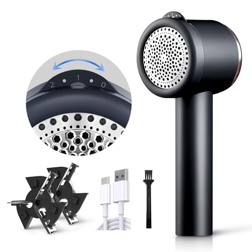 Rasoir Anti Bouloches/Anti-Peluches Électrique Rechargeable Portable Usb, Tondeuse À Textile En 5 Vitesses Ajustables, Brosse De Nettoyage Pour Vêteme