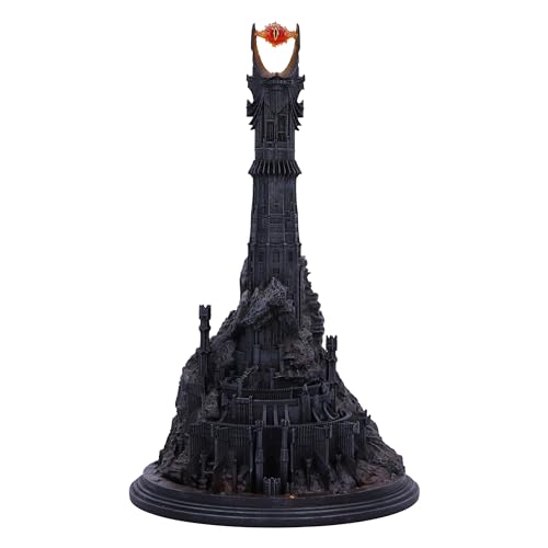 Nemesis Now Barad Dur - Bruciatore Di Incenso A Riflusso Del Signore Degli Anelli, 26,5 Cm, In Resina, Colore Nero, Prodotto Con Licenza Ufficiale Sau