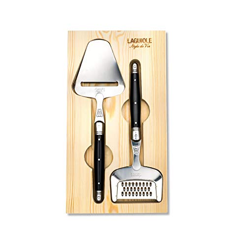 Laguiole Style De Vie - Grattugia Per Formaggio E Formaggio Premium Line, Colore: Nero