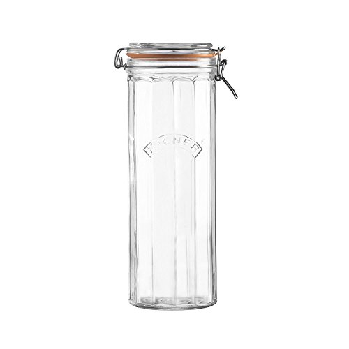 Kilner Barattolo Vetro, Sfacettato, Chiusura Clip, Lt 2,20