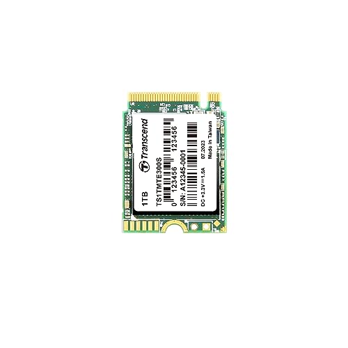 Transcend Ssd Interno M.2 2230 Nvme Pcie Gen3 X4 Da 1 Tb, Unità A Stato Solido, 3D Nand Flash Tlc, (Lettura/Scrittura - Fino A 2.900/2.650 Mb/S) 5 Ann