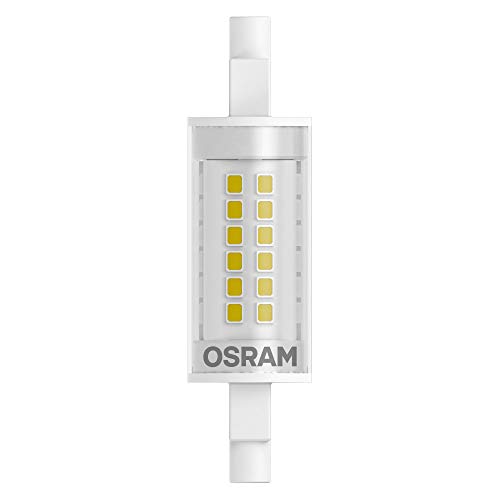 Osram Led Slim Line R7S, Tubo 7 W = Equivalente A 60 W, Bianco Caldo, 2700 K, Chiaro, Taglia Unica