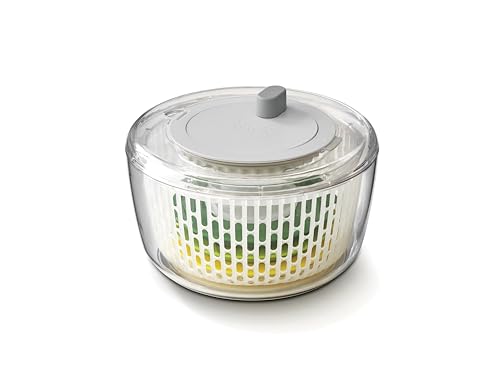 Joseph Joseph Set Multifunzione Per Preparazione Di Insalata, 4 Pezzi, Con Centrifuga Per Insalata, Taglierina A Spirale, Affettatrice E Grattugia, Co