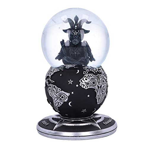 Nemesis Now Cult Cuties Baphoboo Sfera Di Neve Nera, 18,5 Cm, Resina