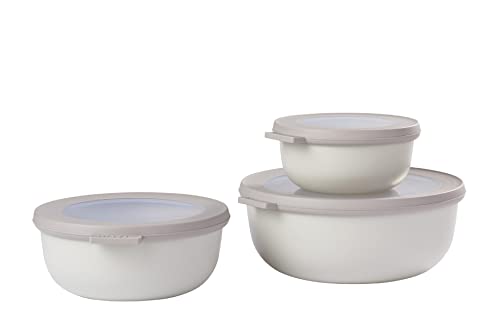 Mepal - Set Di 3 Contenitori Cirqula Rotondo - Contenitori Per Alimenti Con Coperchio - Adatti Come Contenitori Ermetici Per Frigo, Freezer, Microonde