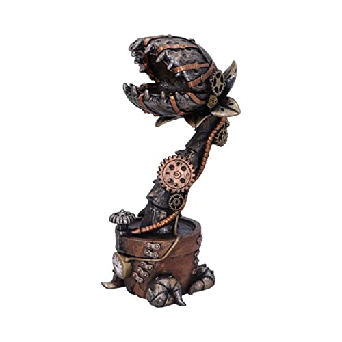 Nemesis Now Cogwork Carnivore-Statuetta Meccanica In Bronzo Per Piante, 24,3 Cm, 24.3Cm