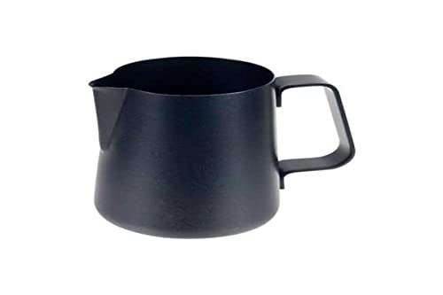 Ilsa Easy Lattiera Antiaderente Per Cappuccino, Nera, Acciaio Inox 18/8, Capacità 60 Cl, Tazze 6