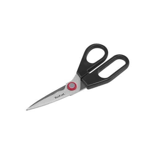 Tefal Ingenio K2071314 Tijeras Cocina Termoresistente Libre Bpa, Resistentes A Las Manchas Y Fáciles De Lavar, Acciaio, Rojo, 1 - Confezione