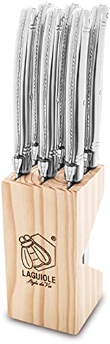 Laguiole Style De Vie Premium Line - Set Di 6 Coltelli Da Bistecca In Acciaio Inox