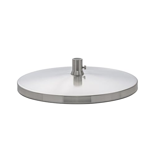 Daylight Base Da Tavolo Slimline, Brushed Steel, 3.5 X 22 X 22Cm