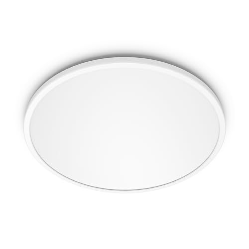 Philips Led Lampada Da Soffitto Superslim, Equivalente A 18W, Luce Bianca Fredda, Ip20, Non Dimmerabile, Bianco