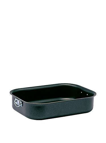 Ballarini Firenze Tortiera Con Maniglia, Alluminio, Nero, 30 X 22 Cm