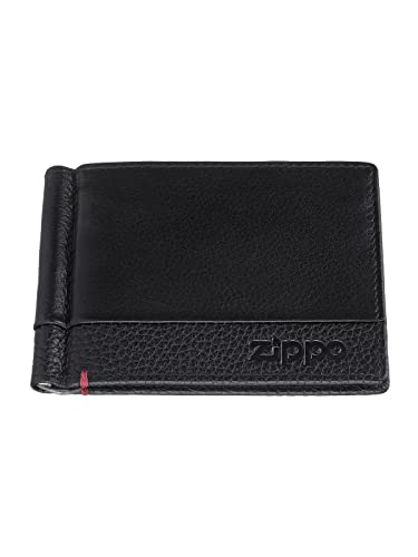 Zippo Nappa Leather Business Card Holder Porta Biglietti Da Visita 10 Centimeters Nero (Black)
