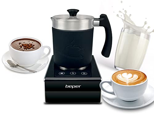 Beper Bb.200 Montalatte Elettrico Cappuccino Con Base Magnetica - Cappuccinatore Elettrico Con Corpo Lavabile