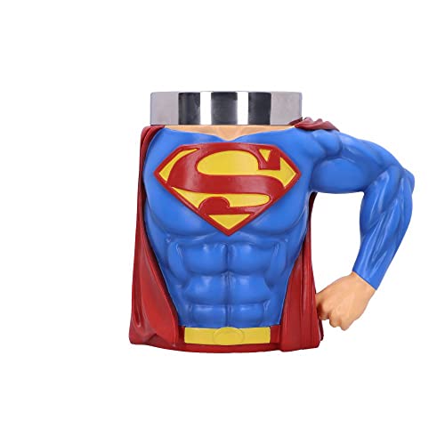 Nemesis Now Boccale Con Licenza Ufficiale Superman Hero, Blu, 16,3 Cm
