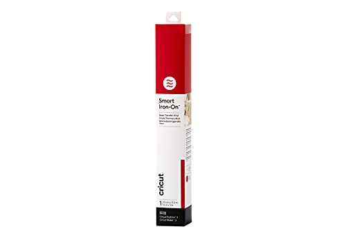 Cricut Smart Iron-On Heat-Transfer Vinyl | 1 Sheet | 33Cm X Red, Pvc, 0.9M (3Ft)