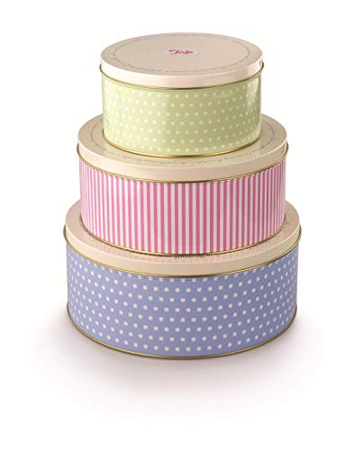 Tala Retro Design Parent- Custodie Metalliche Per Dolci Motivo Anni '50 Blue