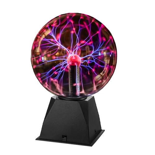 I-Total® - Lampada Al Plasma Magica Lampada Plasma Sensibile Al Tocco E Al Suono Luce Novità Luci Notturne Per Decorazione/Bambini/Camera Da Letto (5"