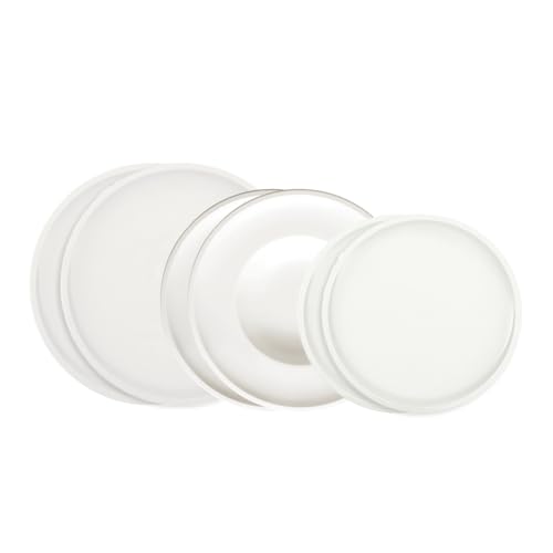 Villeroy & Boch, Artesano Set Di Piatti, 6 Pzset Di Stoviglie Per 2 Persone, Porcellana Premium, Bianco