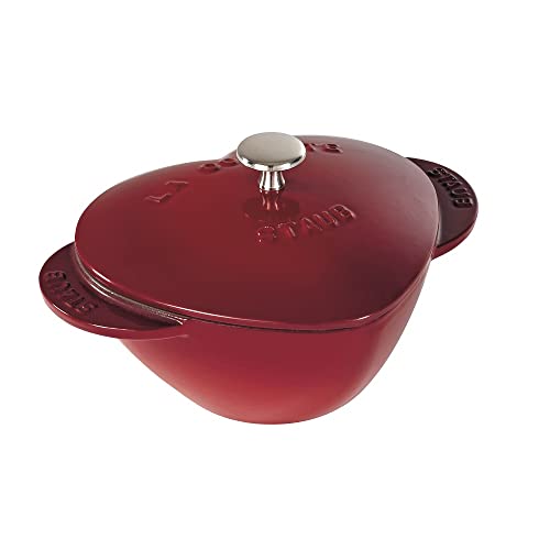 Staub La Cocotte Casseruola Heart, Ghisa, Rosso, 20 Cm