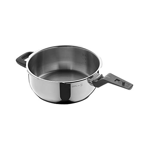 Wmf Perfect Premium - Padella Per Arrosto Rapido, 3 L, Senza Coperchio, Pentola A Pressione, 22 Cm, In Acciaio Inox Cromargan Lucido, A Induzione