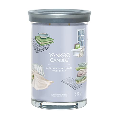 Yankee Candle Signature Candela Profumata, Un Posto Calmo E Sereno In Tumbler Grande, Candele Di Miscela Di Cera Di Soia Lunga Durata, Regalo Per Le D