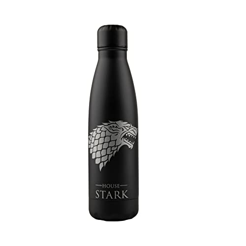 Cinereplicas Game Of Thrones - Stark 500Ml Bottiglia Isotermica In Acciaio Inossidabile - Licenza Ufficiale