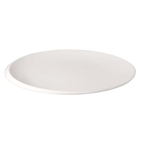 Villeroy & Boch 1042642680 Villeroy & Boch Newmoon Piatto Gourmet Contemporaneo, Porcellana, Lavabile In Lavastoviglie, Alta Qualità, Bianco, 32 Cm