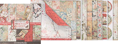 Stamperia, Blocco 10 Fogli 30.5X30.5 (12" X 12") - Double Face Oriental Garden