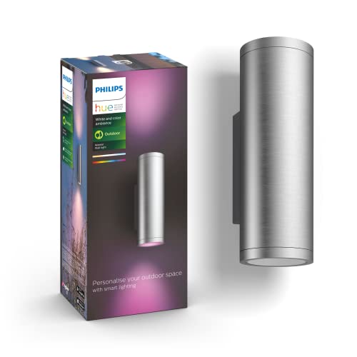 Philips Hue White And Color Ambiance Appear, Lampada Da Parete Smart, Per Esterni, Alluminio