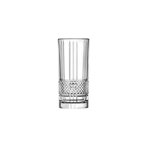 Rcr Cristalleria Italiana S.P.A. Linea Brillante | Bicchieri Da Acqua E Cocktail In Vetro Moderni Set 6 Bicchieri Di Cristallo Da 37 Cl