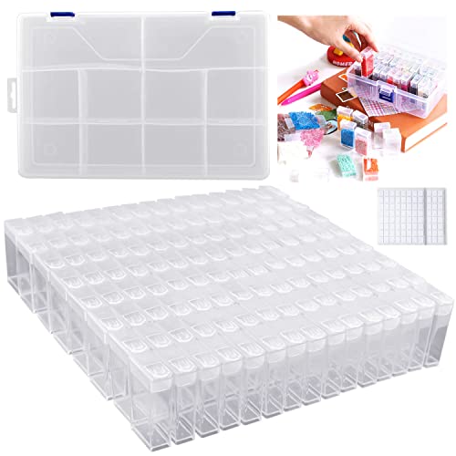 120 Slots Kit Organizer Per Diamond Painting Accessori,Contenitore Trasparente Scatola Con Scomparti,Pittura Diamante 5D/Strumenti A Punto Croce Conte