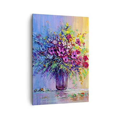 Quadri Moderni Soggiorno Fiori Vaso Quadro Su Tela Verticale 70X100Cm Stampe Da Parete Camera Da Letto Cucina 1 Pezzo Wall Art Canvas Grandi Decorazio